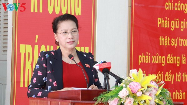 Parlamentspräsidentin Nguyen Thi Kim Ngan trifft Wähler in Can Tho - ảnh 1